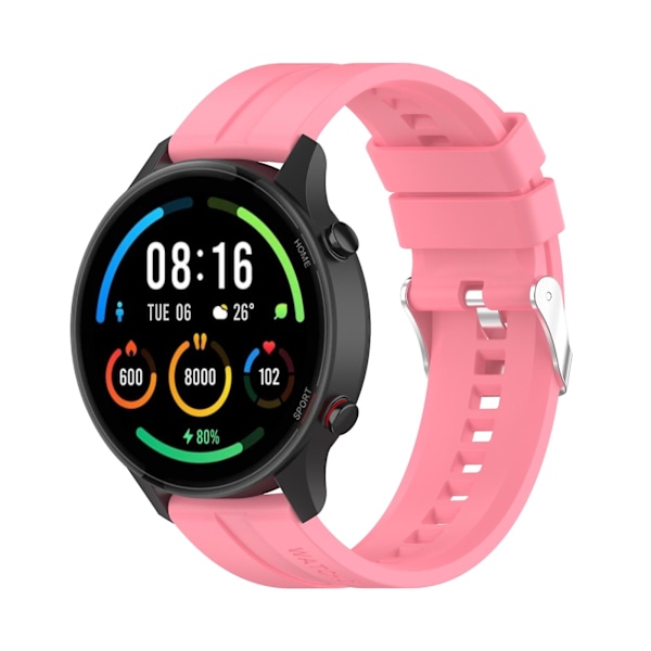 Rosa Rosa kompatibel med Xiaomi Watch Color Sport silikonklokkereim