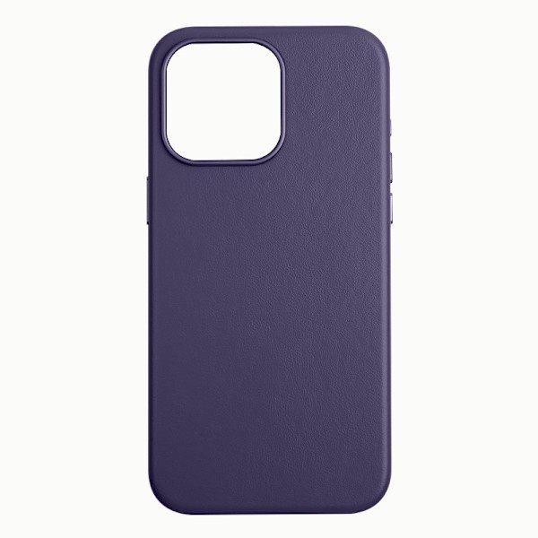 Fodral för iPhone 15 Crimson cherry [magnetisk sugkraft + neutral förpackning] Unisex läder magnetisk officiell