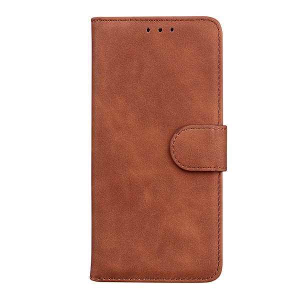 Etui til iPhone 15 6.1 Mørkebrun Flip Soft-Touch Stand