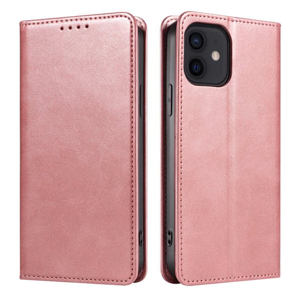 Fodral för iPhone 15 Plus Roséguld Magnetiskt Plånboksfodral med Korthållare