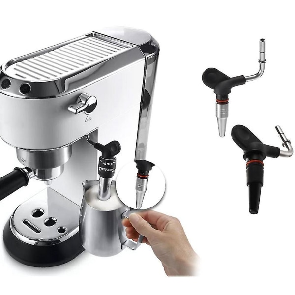 Ny kompatibel med Delonghi kaffemaskin ångmunstycke ett hål kaffemunstycke, 2st,b
