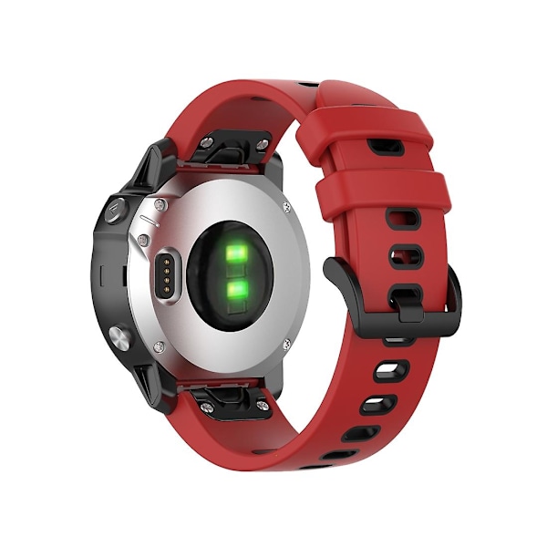 Rød Sort Rød Sort kompatibel med Garmin Fenix 6s rem