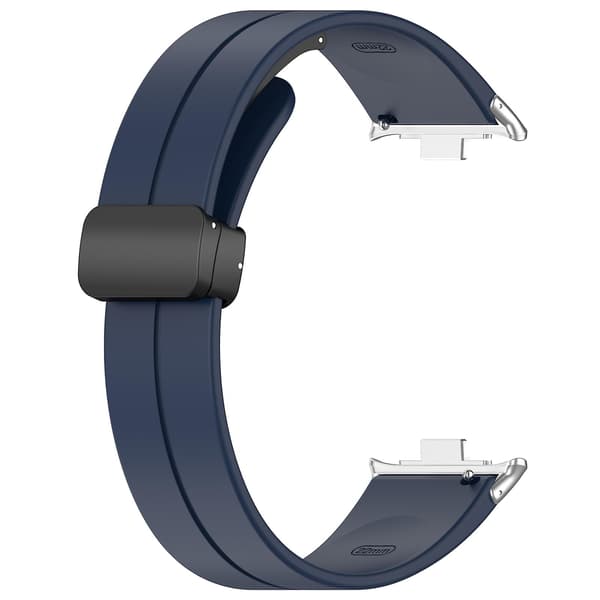 Mörkblå Mörkblå Magnetiskt Spänne Silikonarmband kompatibelt med Redmi Watch 4