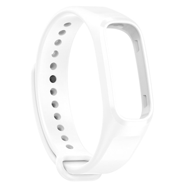 Vit Svettresistent Enfärgad Klockarmband kompatibelt med Oppo Band Vitality Edition