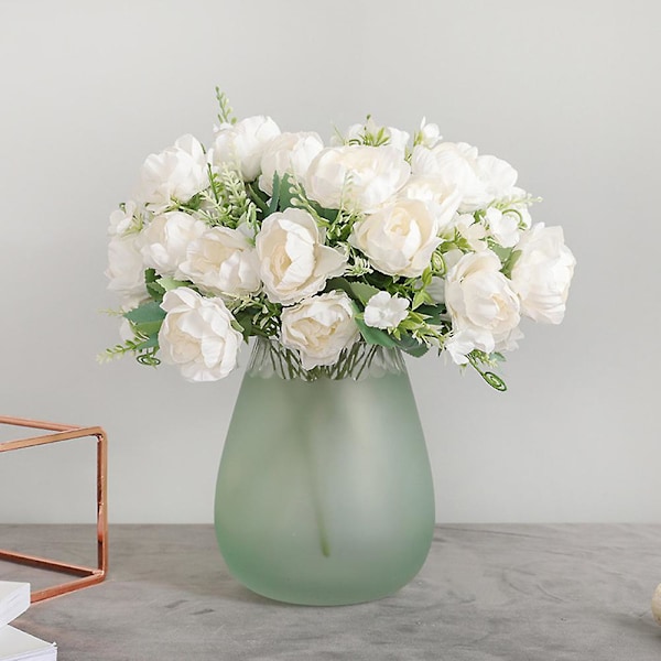 1 st Konstgjord Falsk Pion Blomma Hem Butik Café Bröllop Bankett Fest Dekor