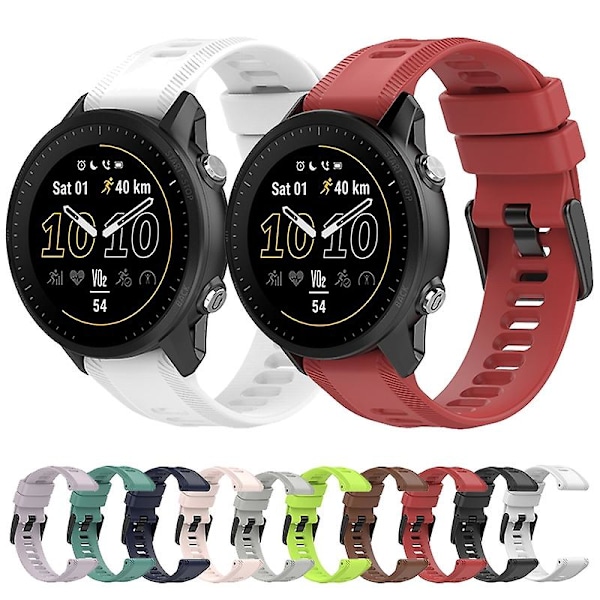 Rött silikonarmband kompatibelt med Garmin Descent G1