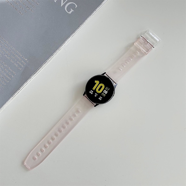 Pink Pink kompatibel med Samsung Galaxy Watch Active 2 Farveskift i sollys rem