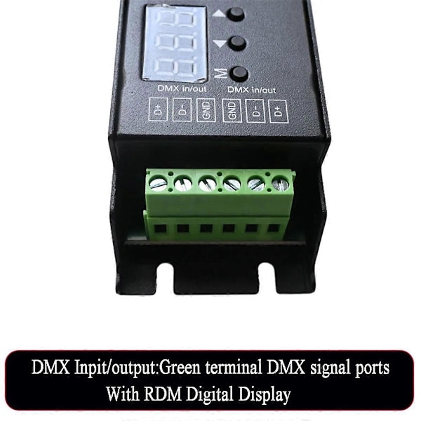 5-kanalsdekoder med RDM Digital Display Dimmer Driver PWM RGBCCT LED-kontroller LED-modul Lampa
