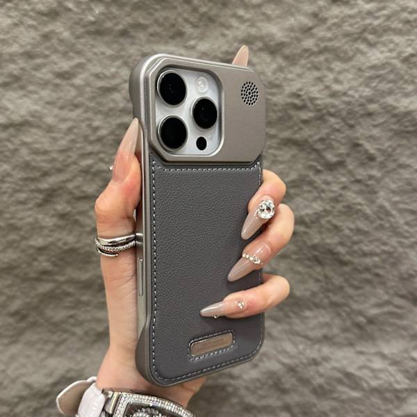 Etui til iPhone 15 Kantløs Aromaterapi Magnet Grå