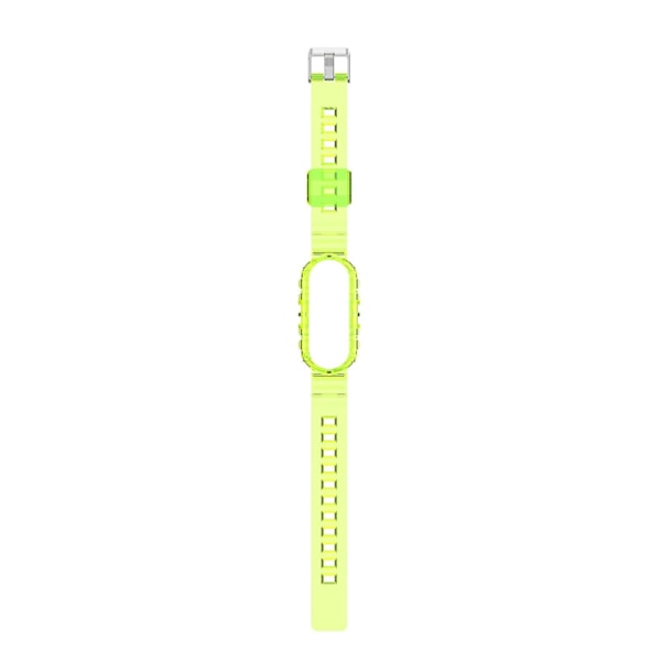 Transparent Gul Transparent Gul Tpu Integreret Rem kompatibel med Xiaomi Mi Band 5/6/7