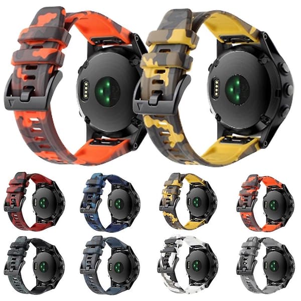 22mm Silikone Urrem kompatibel med Garmin Instinct