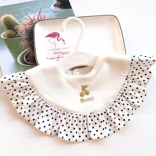 Naisten tekoviulus Irrotettava puolikas vauvan ruokalappu japanilainen plus-koko Embroidered cherry