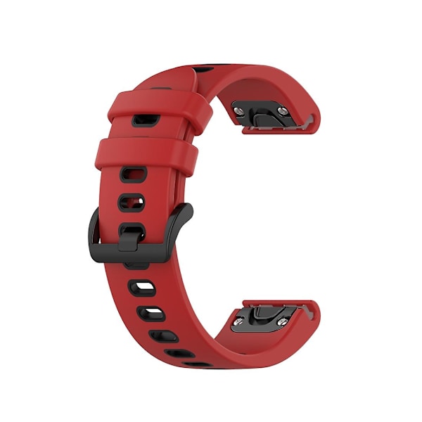 Rød Sort Rød Sort kompatibel med Garmin Fenix 6s rem