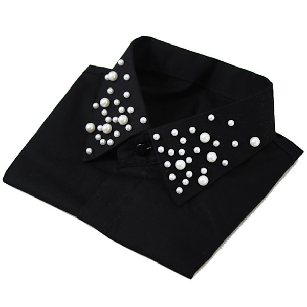 Dame falsk krage Avtakbar halv Avtakbar Avtakbar Cott free Black