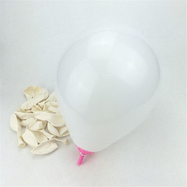 10st Latex Helium Ballong - Förtjockning Pearl Party Ballonger White