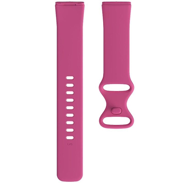 Ruusunpunainen Ruusunpunainen yhteensopiva Fitbit Versa 3 / Sense silikonirannekkeen kanssa, Koko: S Koko: S