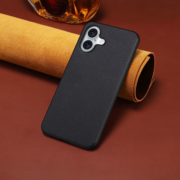 Etui til iPhone 13 Pro Max sort læder Full-Body