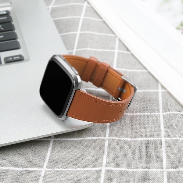 Brun brun rem kompatibel med Fitbit Versa 2 / Fitbit Versa / Fitbit Versa Lite