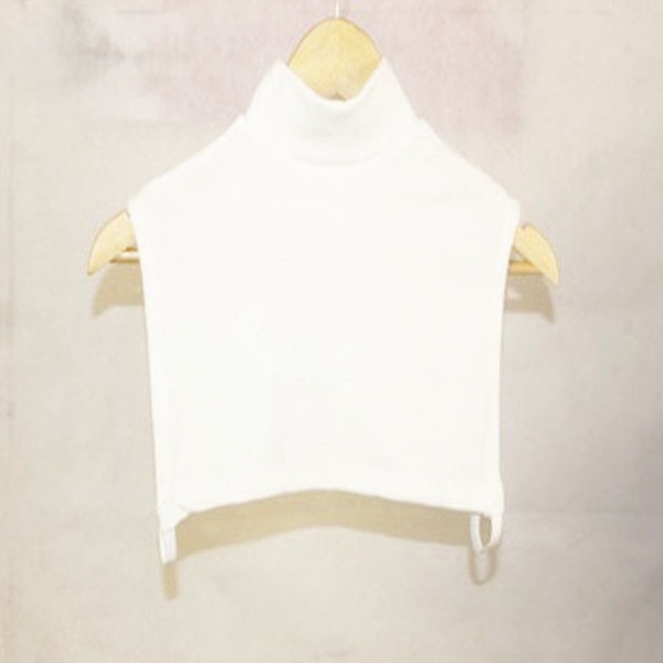 Dame falsk krave Aftagelig halv Universal med sweater Ant White
