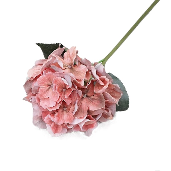 Realistisk Simulation Hortensia Icke-blekande Färskhållande Flerlagerblad Konstgjord Blomma Heminredning Pink