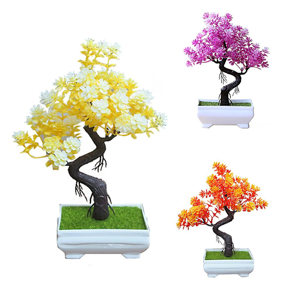 Keinotekoinen ruukkukasvi Bonsai-simulaatio Kasvi Kodin sisustus Pöydän keskipisteet Orange