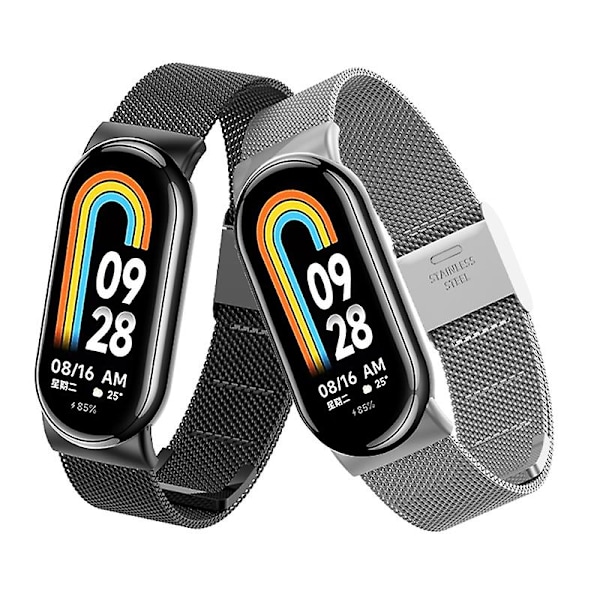 Guld Spænde Metal Urrem kompatibel med Xiaomi Mi Band 8