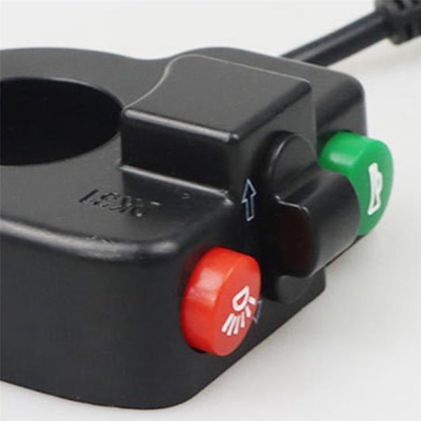10-tommers Vanntett Horn Styring Lys 3-i-1 Bryter for Elektrisk Sparkesykkel
