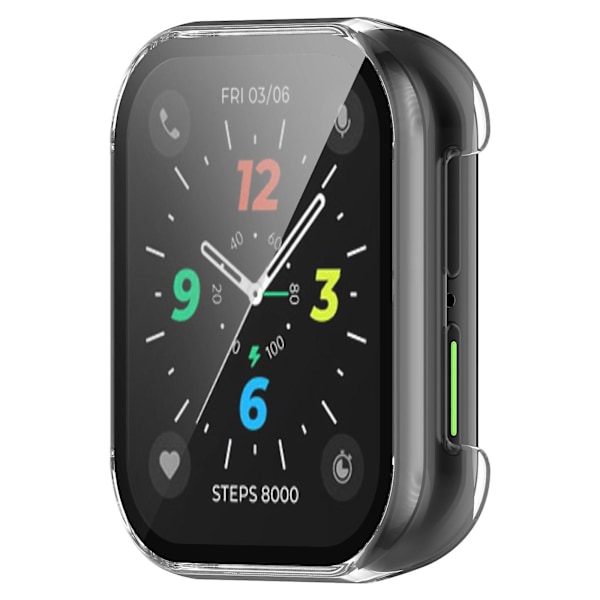 Läpinäkyvä PC+ Karkaistu Kalvo Suojakotelo yhteensopiva Oppo Watch 2 42mm:n kanssa