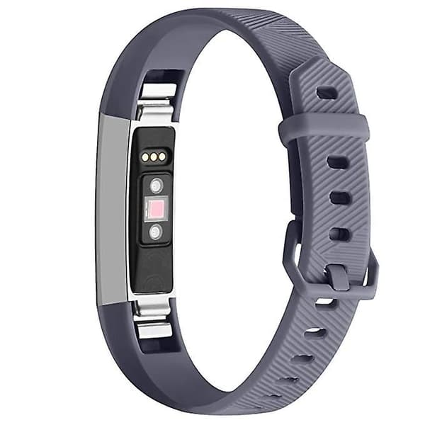 Grå Grå Ensfarget Silikon Armbåndsrem