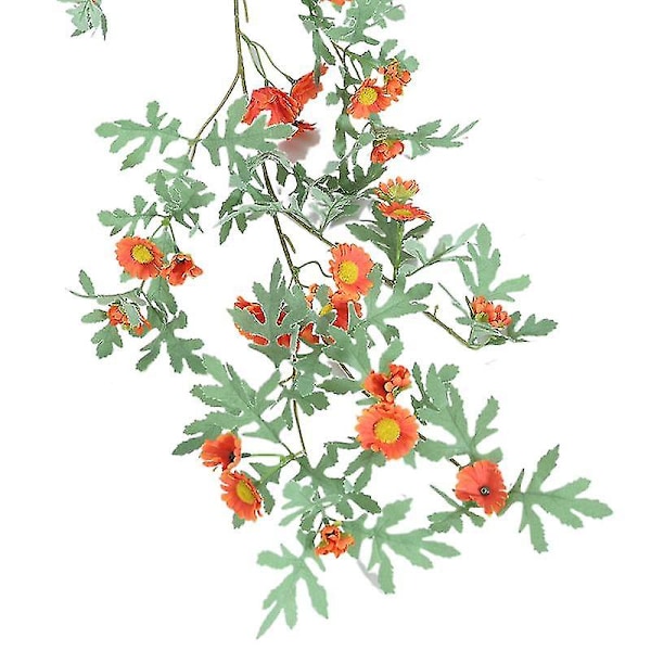 Simulering Liten Tusenfryd Rotting Europeisk Stil Hjemmedekorasjon Pastoral Stil Krysantemumranke Viklende Simuleringsblomst Silkeblomst rose red