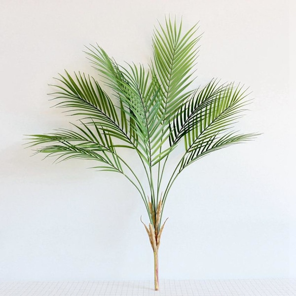 1 stk. Kunstigt palmebladstræ, ægte berøringsplastplanter, bolighavedekorationer, tropisk grøn plante Matches the image L