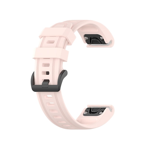 Rosa Rosa Silikon Sport Ensfärgat Armband kompatibelt med Garmin Fenix 5s