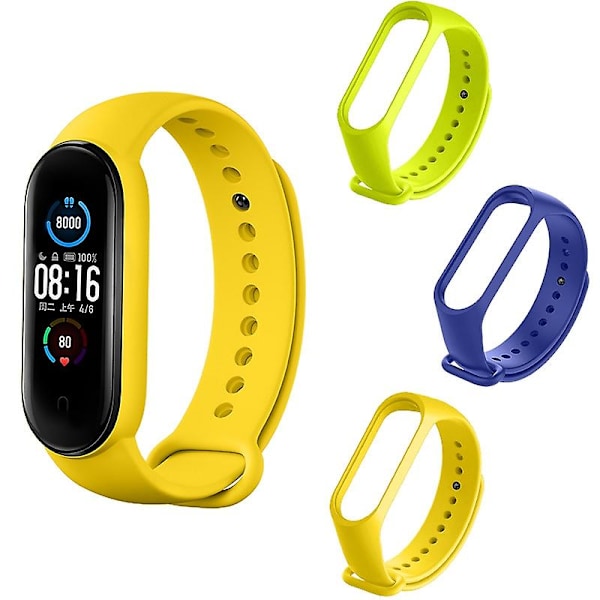Ensfarvet silikonerem kompatibel med Xiaomi Band Mi 5