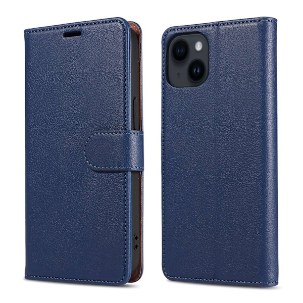 Etui til iPhone 16 plus blå Flip