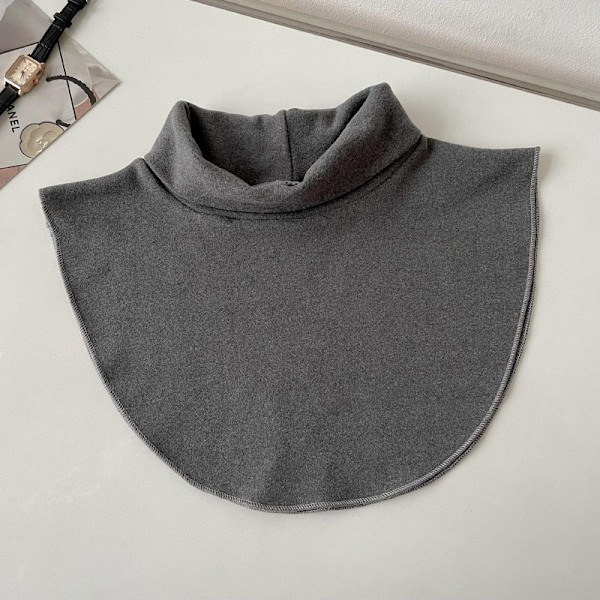 Lös krage för damer, avtagbar halvkrage, koreansk stil, mångsidig Gray