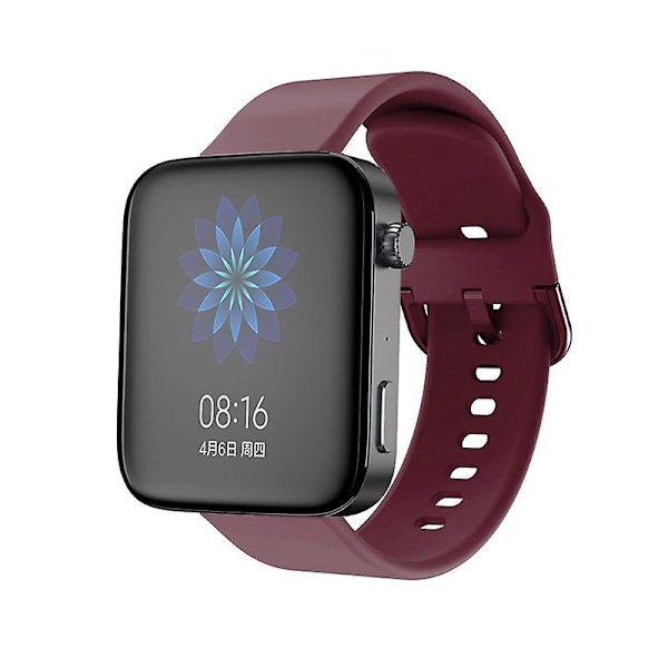 Vinröd Vinröd kompatibel med Xiaomi Mi Watch Silikonarmband