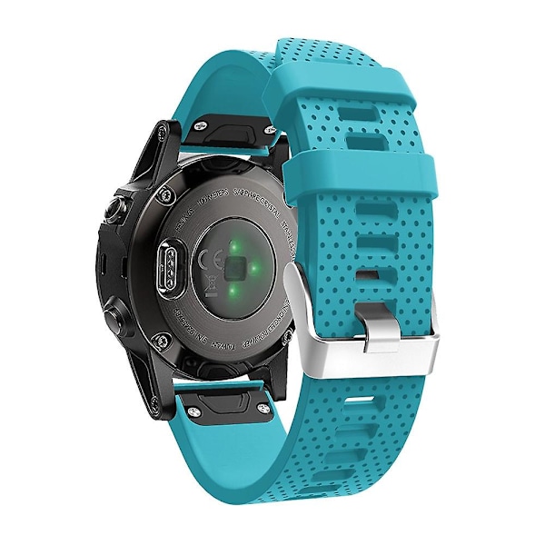 Virallinen sininen Virallinen sininen yhteensopiva Garmin Fenix 5S silikoninen kellon ranneke (valkoinen) yhteensopiva Garmin Fenix 5S:n kanssa