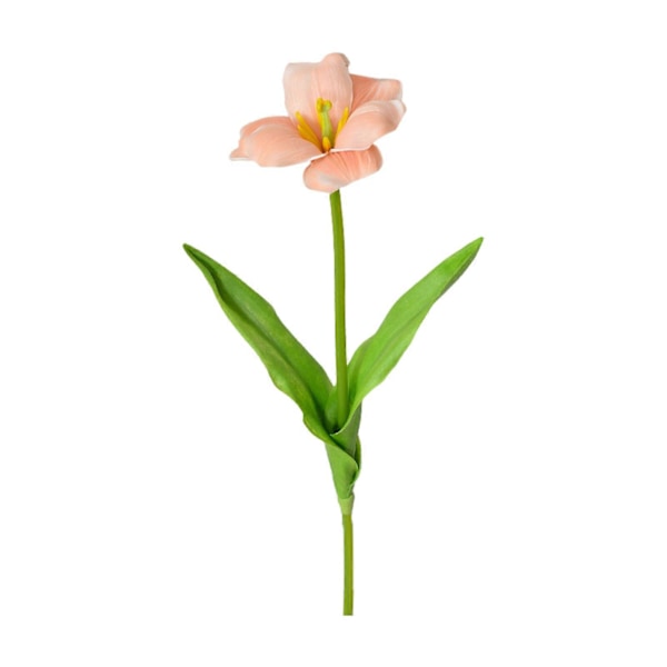 Kunstig Åben Tulipan med Stil Realistisk Farverig Falsk Blomst Hjemmekontor Bordpynt Kunstig Blomstergren Blomsterarrangement Dekoration Coffee