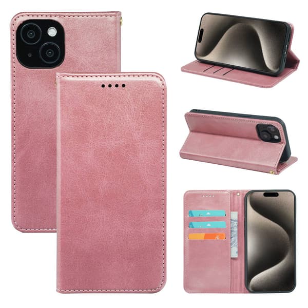 Kotelo iPhone iPhone 16E Ruusukulta Magneettinen