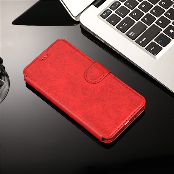 Etui til iPhone 16 Pro rød Flip stand