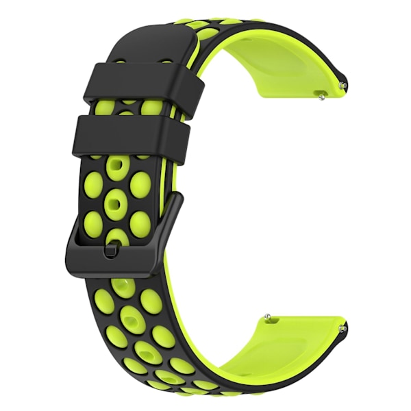Sort Limegrøn Sort Limegrøn Silikone Urrem kompatibel med Huawei Watch Gt 2e