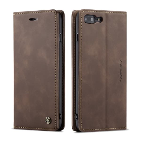 Etui til iPhone 14 Pro Max Brun Flip Wallet med Kortholder Vintage