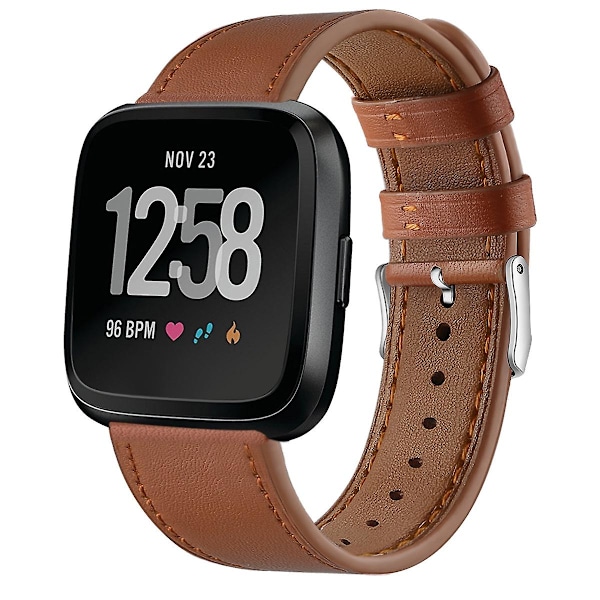 Brun brun reim kompatibel med Fitbit Versa 2 / Fitbit Versa / Fitbit Versa Lite