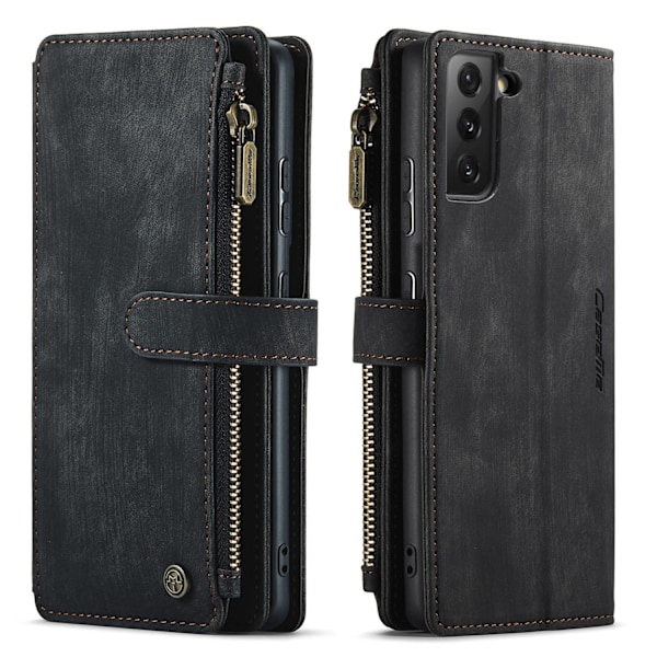 Etui til iPhone 14 Plus sort Flip Wallet med kortholder magnetisk