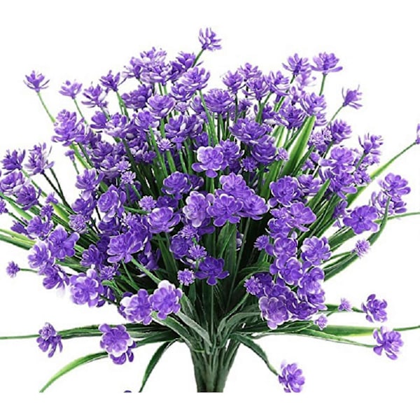 Simulerte Kunstige Blomster 7 Grener Vårurter Kameliaer Purple
