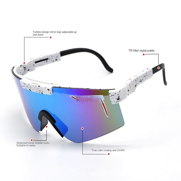 Polariserade solglasögon Outdoor Cykelglasögonglasögon för Ridning Athletic Glasögon Skidsolglasögon C13 Polarized style