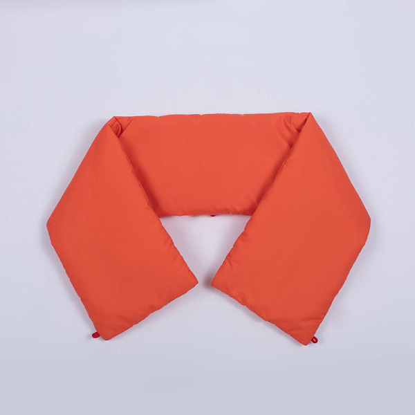 Dame falsk krage Avtakbar halv Allsidig dekorativt sett F Orange down jacket collar stickers