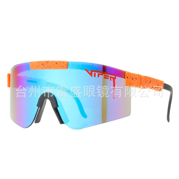 Cykelsolglasögon Färgglada solskydd galvanisering Real Film Polarized Solglasögon Sportglasögon C25