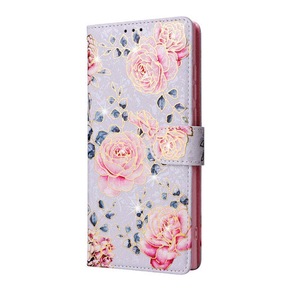 Etui til iPhone 13 Countryside Rosaguld-stemplet RFID-blokerende Printpung med Kortholder