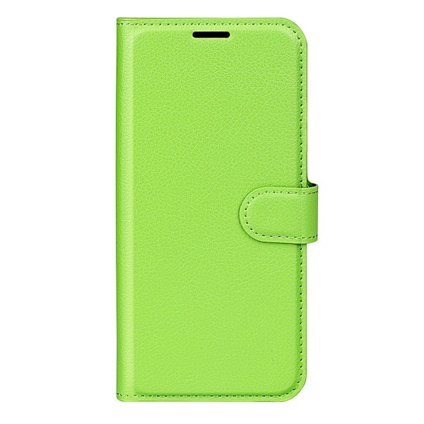 Etui til iPhone 14 grøn Flip Wallet med kortholder